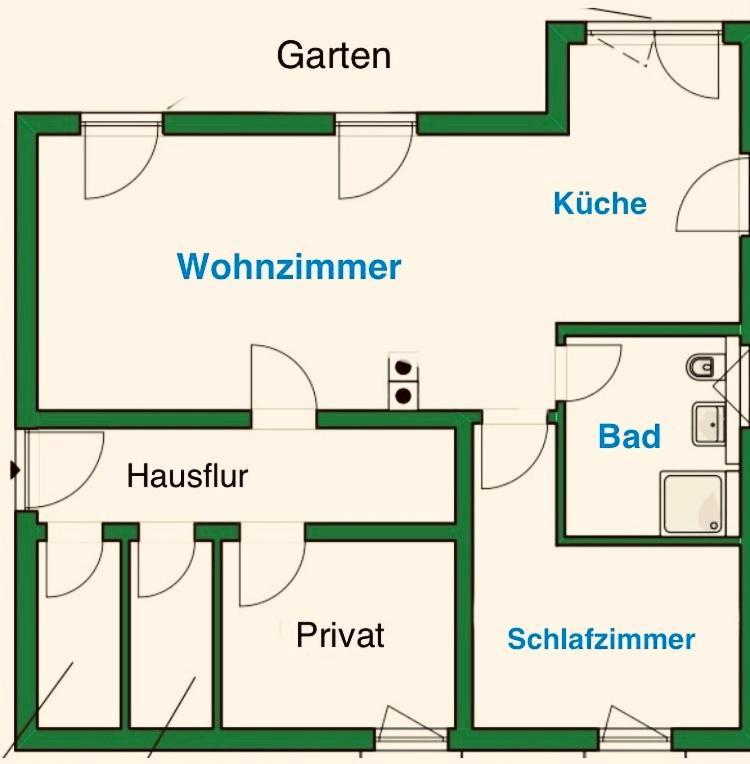 Ferienwohnung Green Garden Berlin Eksteriør billede